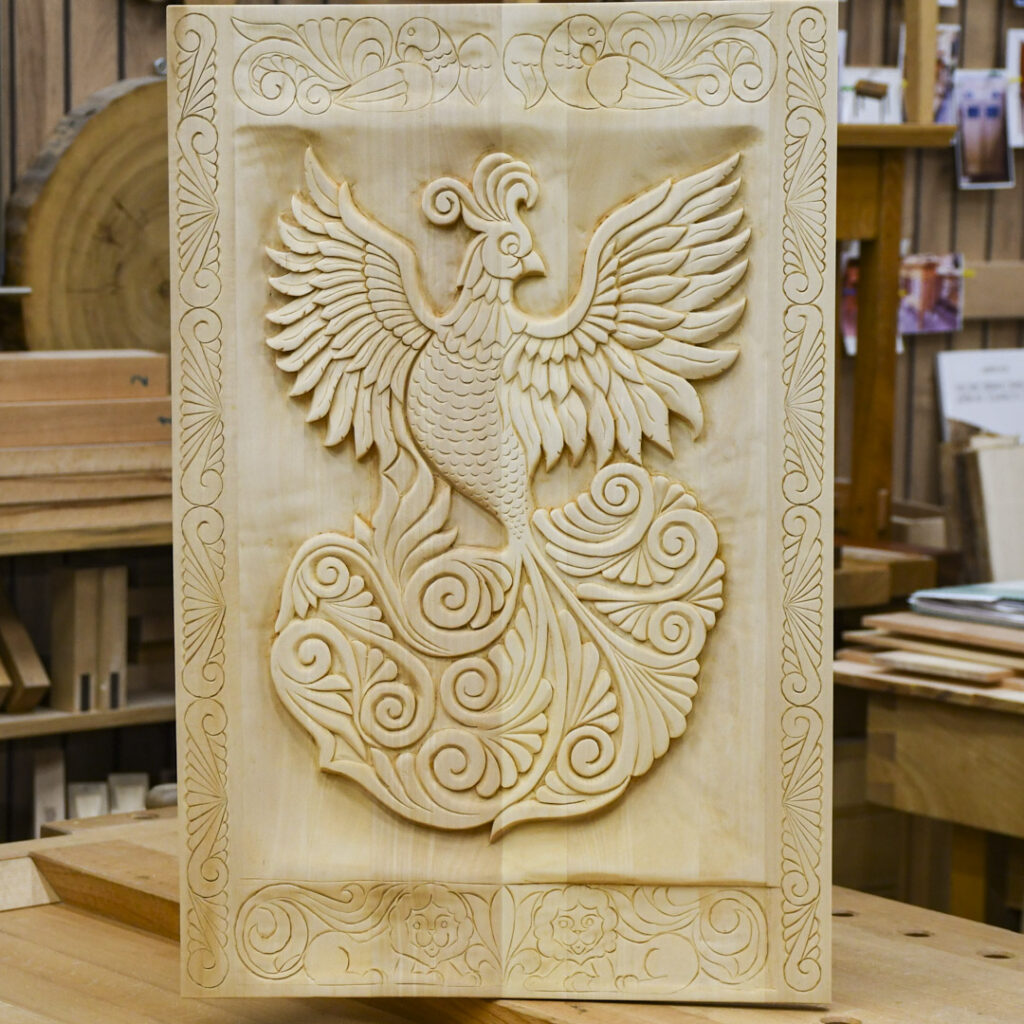 резное панно Жарптица, Художественная резьба по дереву (июль 2025)